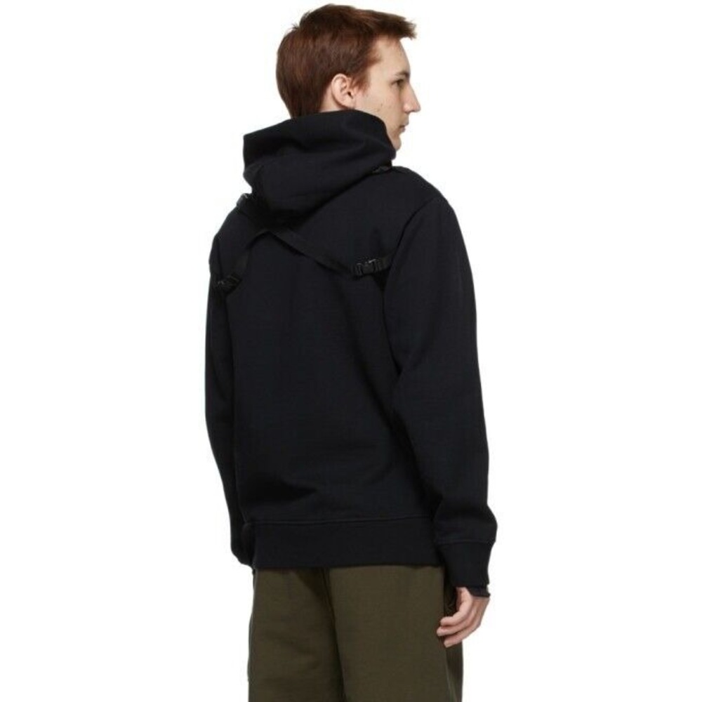 Helmut Lang Black Strap Hoodie Size Men's XXL/Women's XXXL - Picture 10 of 10